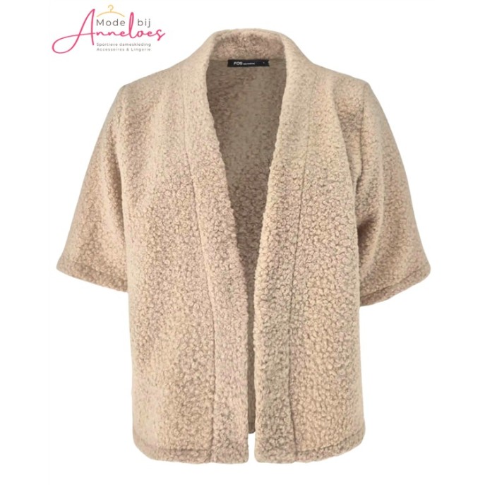FOS gilet Lia teddy 7923 Beige